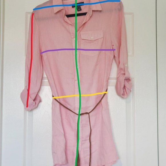 Pink Button Down Top - Picture 2 of 2